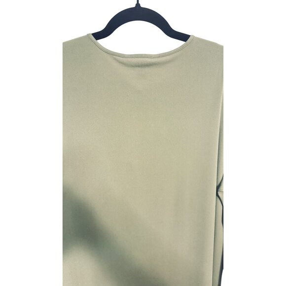 NWT Banana Republic XL Sage Green 3/4 Sleeve V-Neck Top Casual Blouse Polyester - Picture 10 of 14